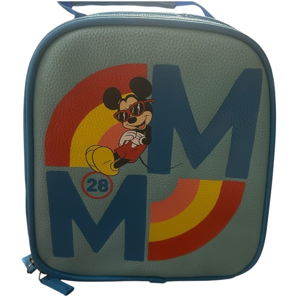 Vintage Mickey Mouse Lunch Bag with Blue and‎ Red Design - Picture 1 of 5